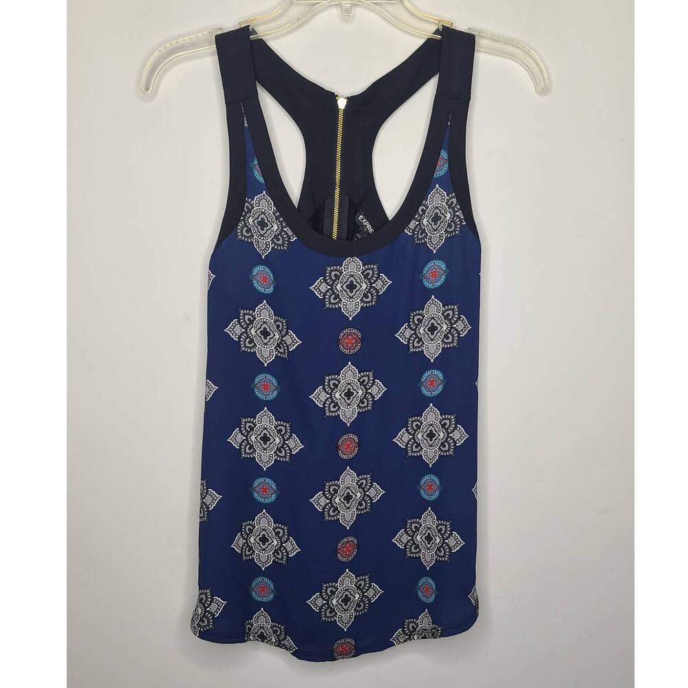 Express blue mandala tank - small